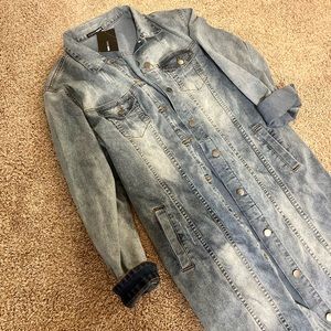 NWT fashion nova jean dress/jacket